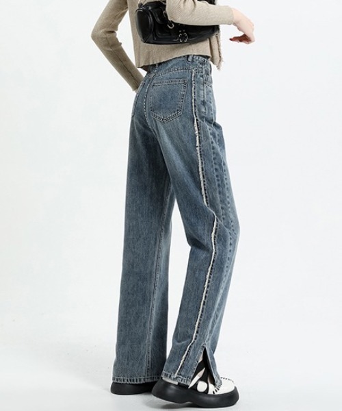 [DIAVEL] Denim брюки L sax голубой женский 