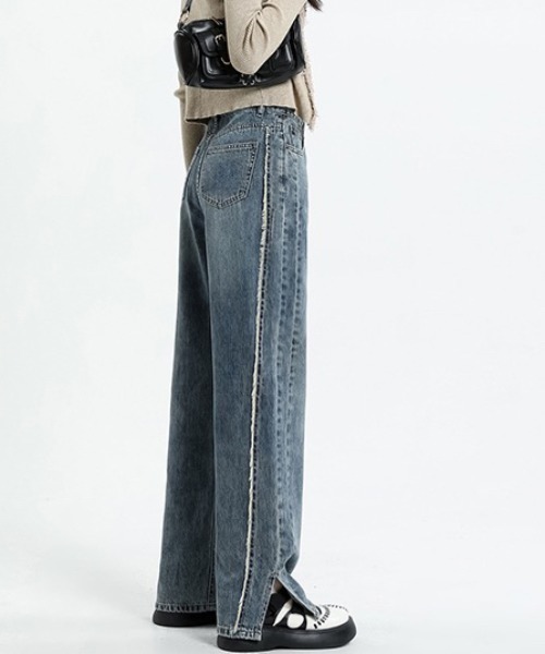 [DIAVEL] Denim брюки L sax голубой женский 