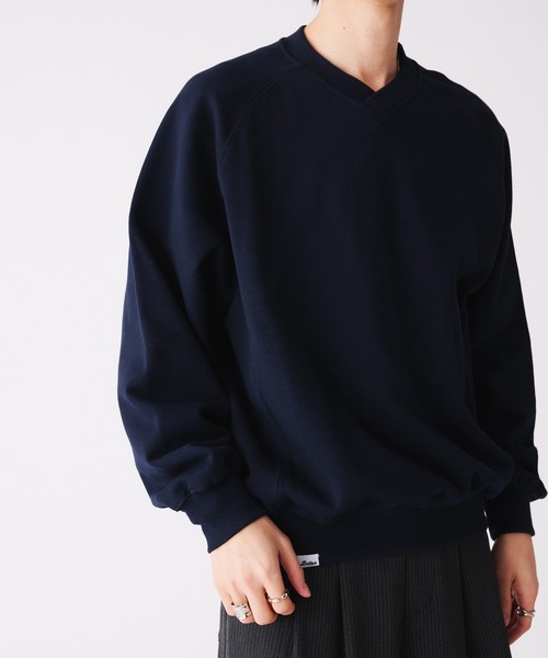 「Adoon plain」 スウェットカットソー LARGE グレー メンズ_画像3