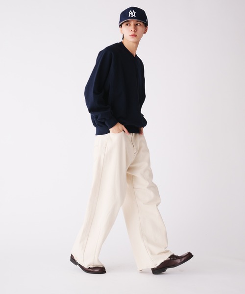 「Adoon plain」 スウェットカットソー LARGE グレー メンズ_画像9