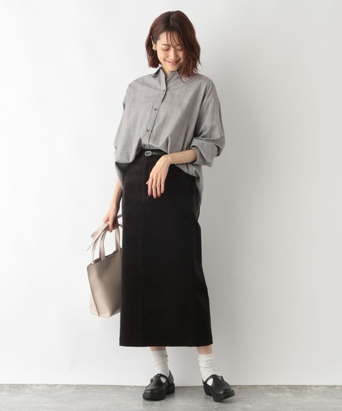「GLOBAL WORK」 ロングスカート MEDIUM グレイッシュベージュ レディース_画像2