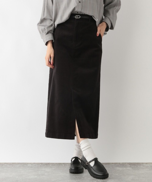 「GLOBAL WORK」 ロングスカート MEDIUM グレイッシュベージュ レディース_画像8
