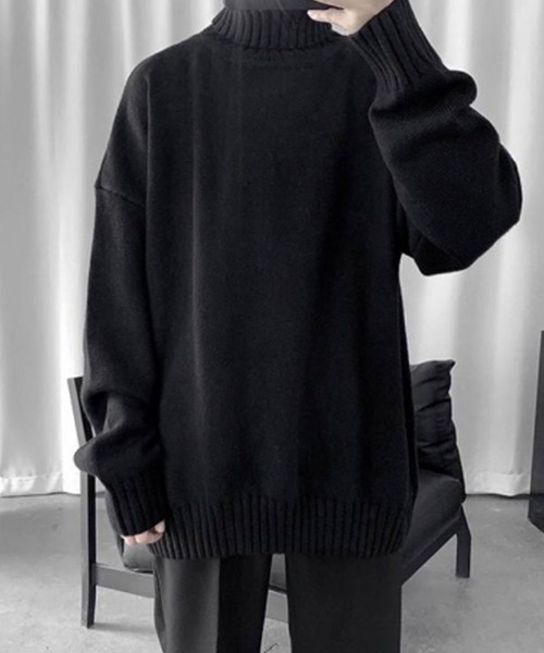 「Anchor Smith」 タートルネックニット L グレー メンズ_画像4