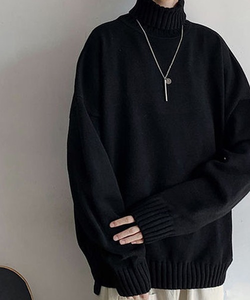 「Anchor Smith」 タートルネックニット L グレー メンズ_画像8