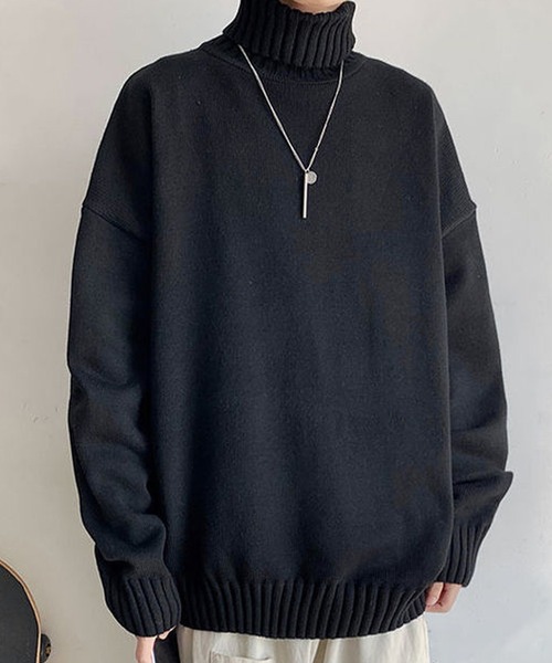 「Anchor Smith」 タートルネックニット L グレー メンズ_画像9