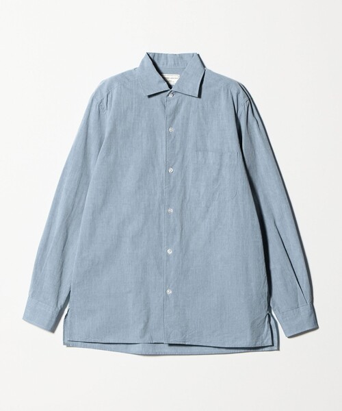 6 ROKU コットン シャンブレー シャツ ユナイテッドアローズ ブルー 36 UNITED ARROWS（ユナイテッドアローズ） シャツ シャンブレー