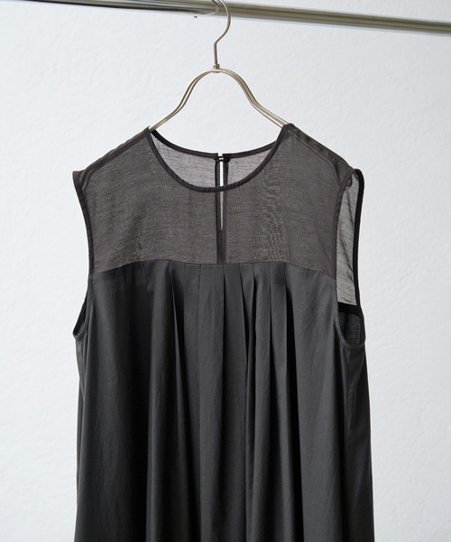 「Spick & Span」 ノースリーブワンピース 38 ブルー レディース_画像2