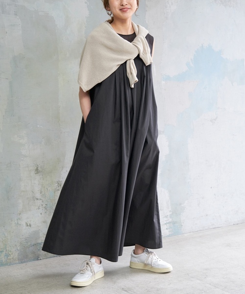 「Spick & Span」 ノースリーブワンピース 38 ブルー レディース_画像5