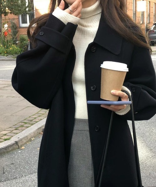 「FREE STYLISTS」 ステンカラーコート FREE ブラウン レディース_画像9