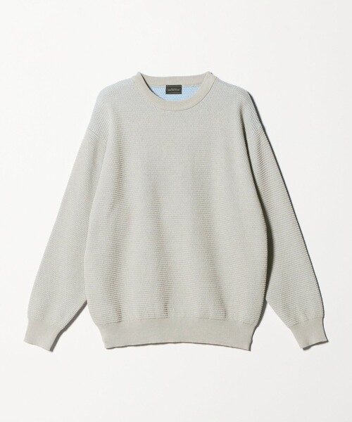メンズ 長袖セーター Lサイズ ホワイト/グリーン/ベージュ green label relaxing（グリーンレーベルリラクシング） セーター