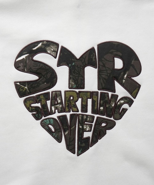 「Starting Over」 ジップアップパーカー L チャコールグレー メンズ_画像3