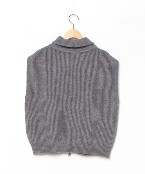 「STYLE DELI」 ニットベスト FREE グレー レディースの画像2