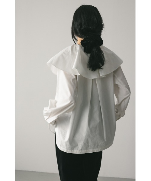 「STYLEMIXER」 長袖ブラウス FREE ネイビー レディース_画像8