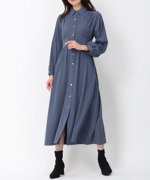 「MISCH MASCH」 長袖ワンピース S グレー レディース_画像2