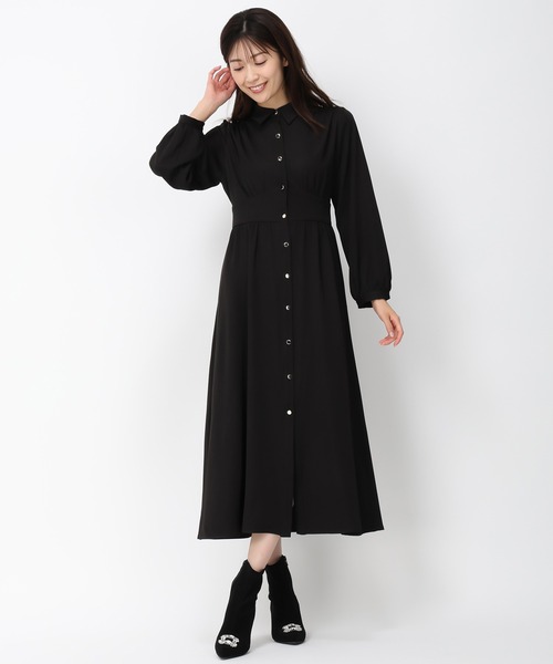 「MISCH MASCH」 長袖ワンピース S グレー レディース_画像4
