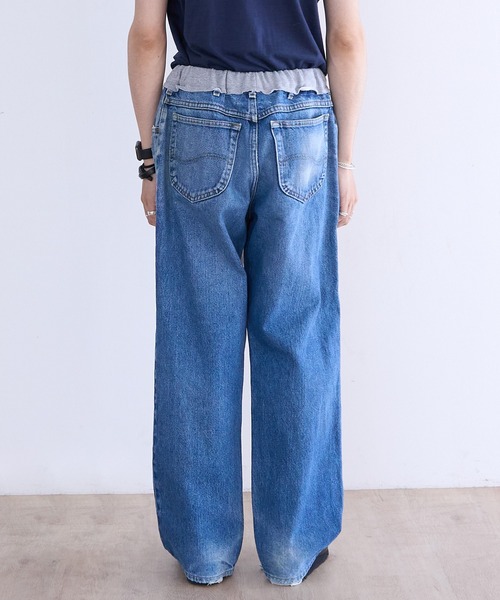 ジーンズ DISCOVERED ”newsed” Sweat x Denim Pants メンズの画像