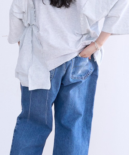 ジーンズ DISCOVERED ”newsed” Sweat x Denim Pants メンズの画像