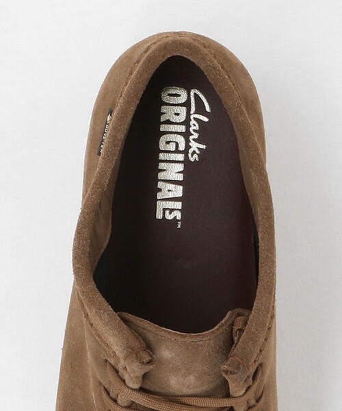 デッキシューズ 「Clarks Originals」Wallabee GTX ワラビー ゴアテックス ブラウン スエード シューズ メンズの画像