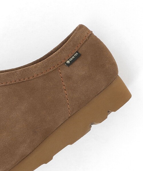 デッキシューズ 「Clarks Originals」Wallabee GTX ワラビー ゴアテックス ブラウン スエード シューズ メンズの画像