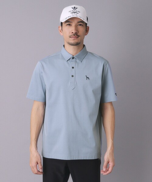 adabat（アダバット） ポロシャツ 半袖 「ADABAT NAVY」接触冷感/抗菌