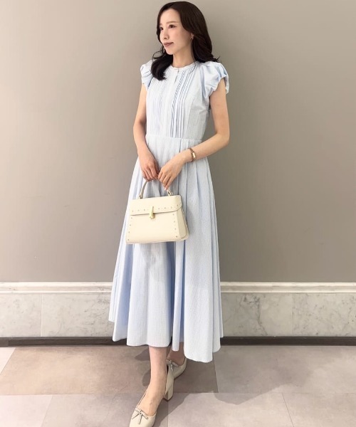 ❤️セルフォード❤️ 新品　今期　人気完売バルーンスリーブシャツワンピース CELFORD（セルフォード） ワンピース 「洗える」バルーンスリーブ