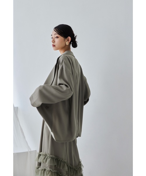 「niana」 コンビワンピース LL チャコール レディースの画像
