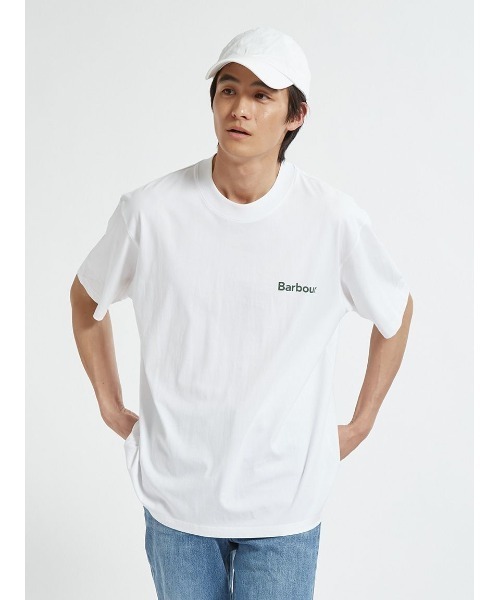 Barbour（バブアー） tシャツ Crossby バックロゴ プリント Tシャツ
