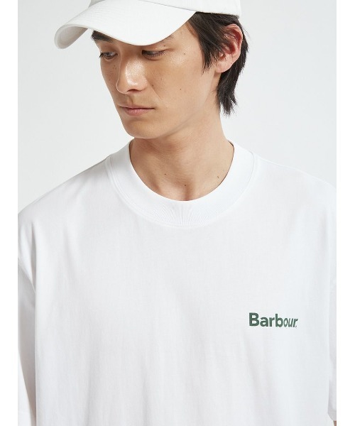 Barbour（バブアー） tシャツ Crossby バックロゴ プリント Tシャツ