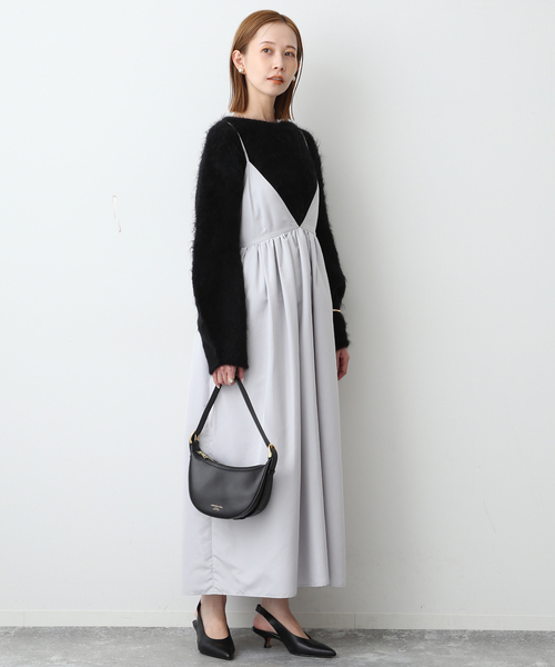 SLOBE IENA（スローブイエナ） キャミソールワンピース 36 ブラック