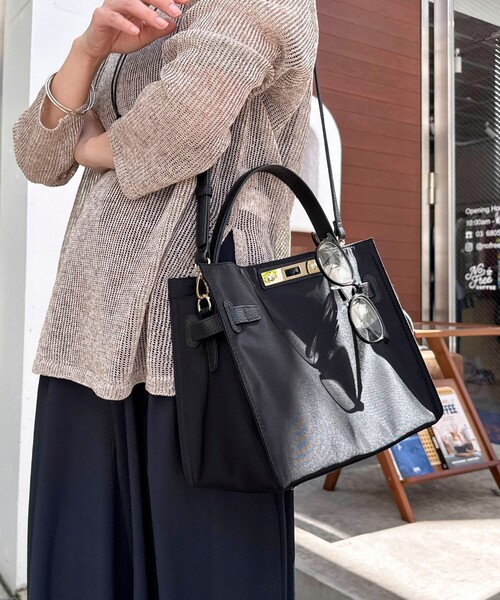 NOLLEY'S（ノーリーズ） トートバッグ HINERIナイロンスクエアバッグM