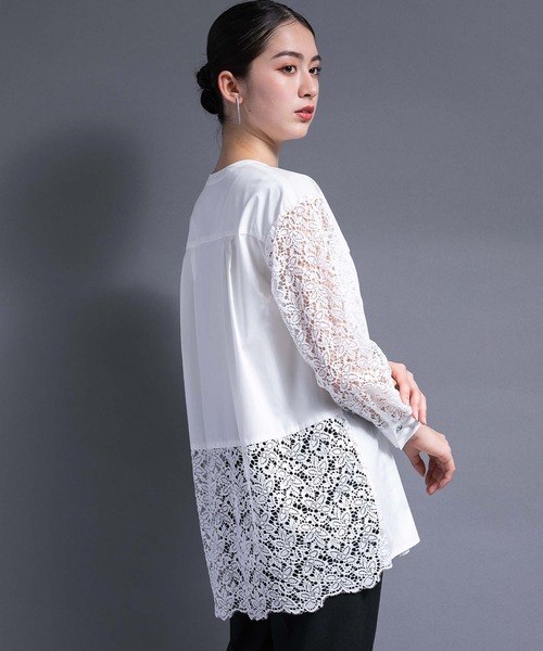 「RAW FUDGE」 長袖ブラウス M ブラック レディース_画像6