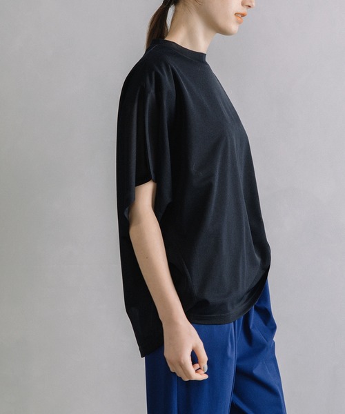 「MARECHAL TERRE」 半袖カットソー MEDIUM ネイビー レディース_画像3