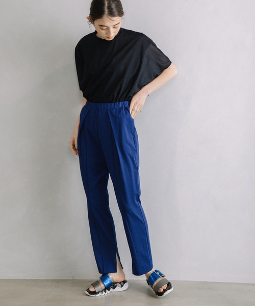 「MARECHAL TERRE」 半袖カットソー MEDIUM ネイビー レディース_画像6