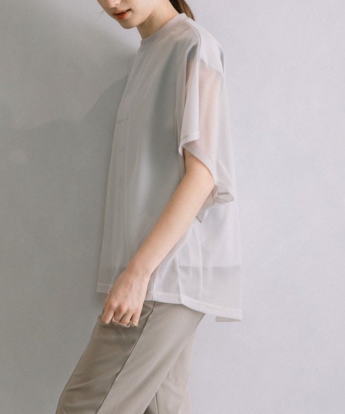 「MARECHAL TERRE」 半袖カットソー MEDIUM ネイビー レディース_画像8