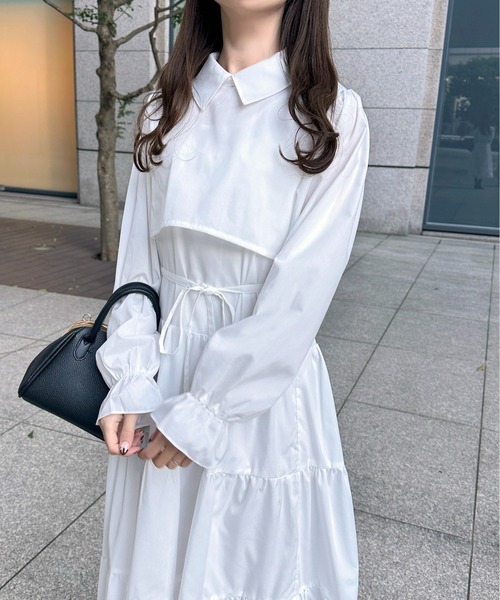 「apres jour」 長袖ワンピース X-LARGE ブルー レディース_画像7