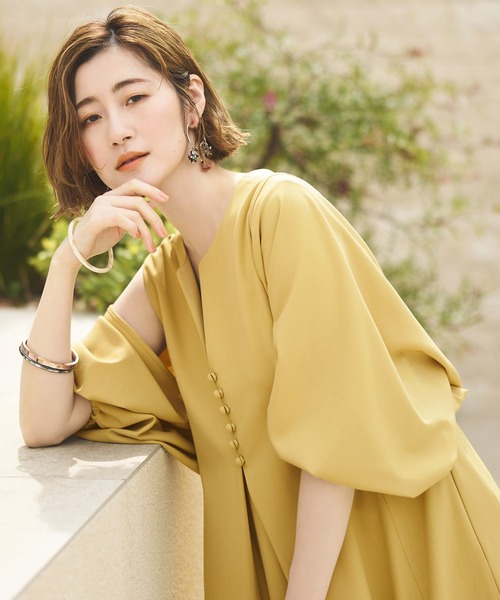 「RUIRUE BOUTIQUE」 コンビワンピース M ブラック レディース_画像7