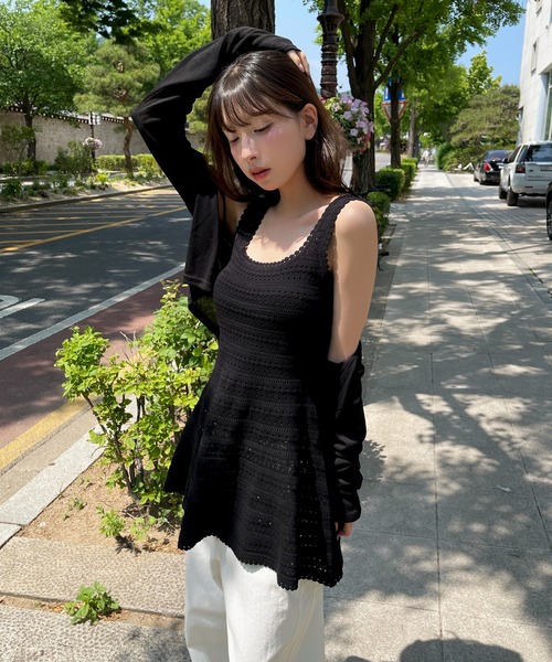 UNE MANSION（ユヌマンション） タンクトップ ノースリーブ レイヤード