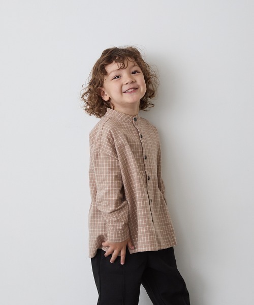 「riziere」 「KIDS」長袖シャツ 90 ブラウン キッズ_画像5