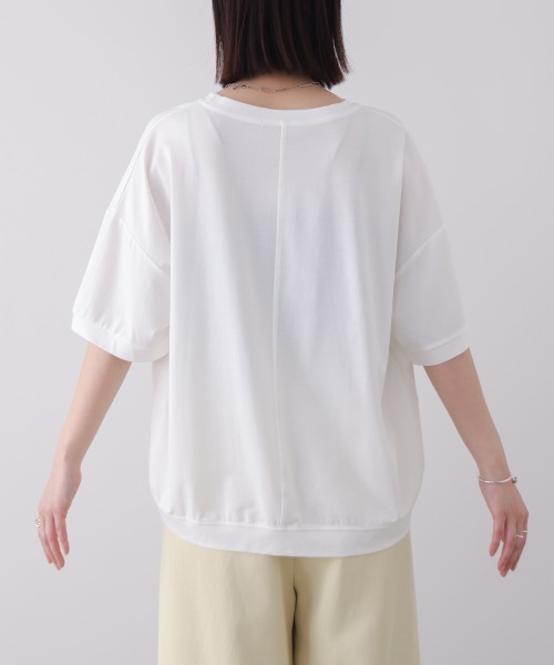 Bou Jeloud（ブージュルード） tシャツ 半袖 モノトーンフラワーT 