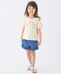 tシャツ リボンオフショルTシャツ キッズ 子...の詳細画像1