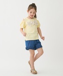 tシャツ リボンオフショルTシャツ キッズ 子...の詳細画像5