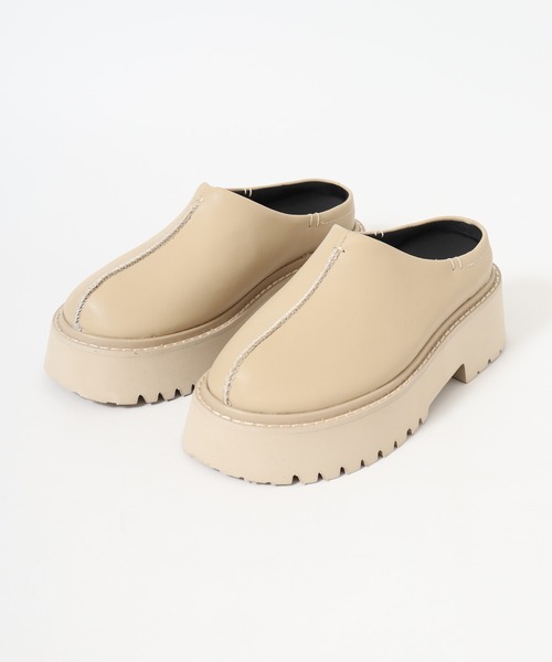 「FUNALIVE」 「L.B.Evans」フラットサンダル 25cm ブラック レディース_画像3
