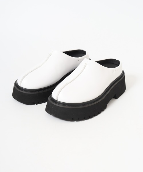 「FUNALIVE」 「L.B.Evans」フラットサンダル 25cm ブラック レディース_画像4