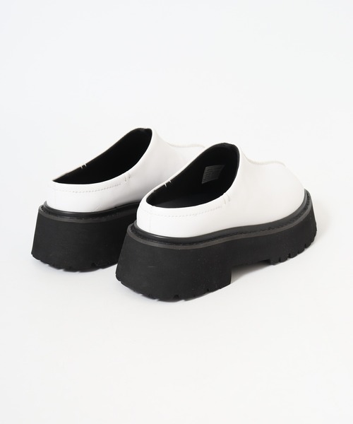 「FUNALIVE」 「L.B.Evans」フラットサンダル 25cm ブラック レディース_画像6