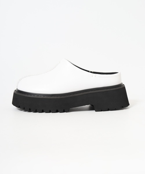 「FUNALIVE」 「L.B.Evans」フラットサンダル 25cm ブラック レディース_画像8