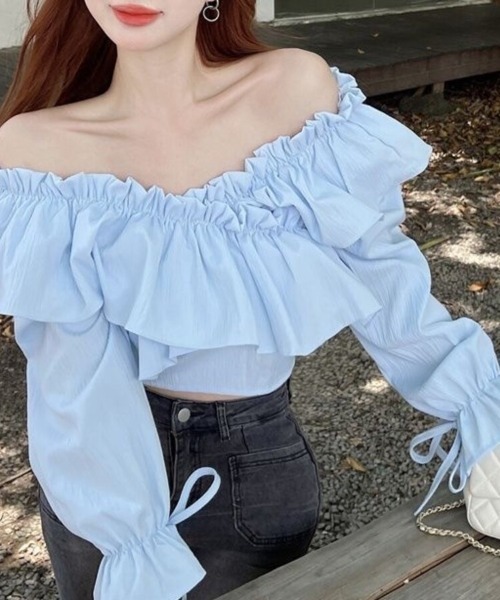 Beststore（ベストストア） tシャツ 2way フリル オフショルダー
