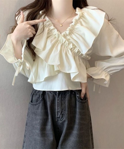 Beststore（ベストストア） tシャツ 2way フリル オフショルダー