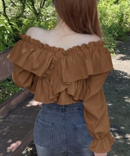 Beststore（ベストストア） tシャツ 2way フリル オフショルダー