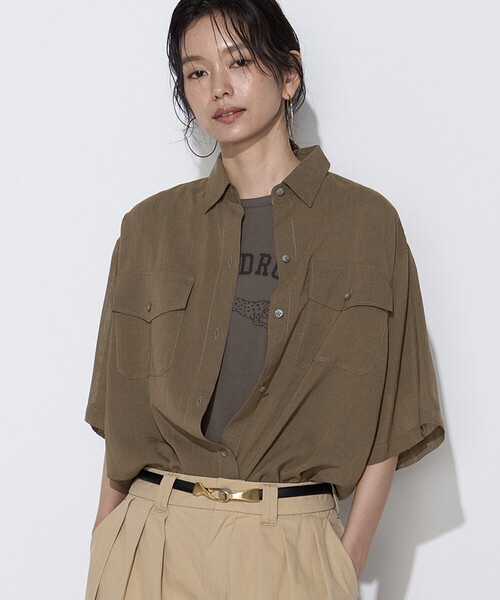 COMME CA（コムサ） リネンシャツ ブラウス シャツ 夏 「セットアップ