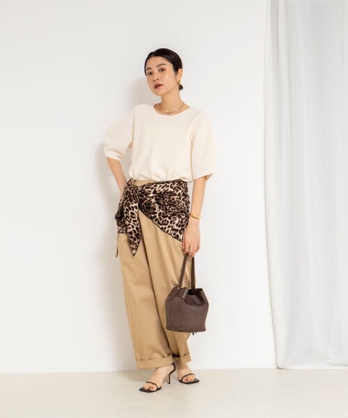 「Rie Miller」 パンツ 38 ベージュ レディース_画像3